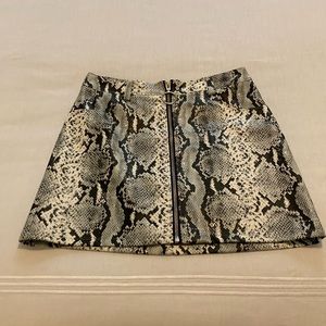These Three Boutique snakeskin skirt